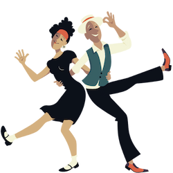 couple dancing the Lindy Hop